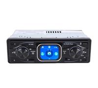 VGEBY Autoradio Simple Din, Lecteur MP3 USB 5.0 en Métal avec écran Tactile Radio FM, égaliseur 2,2 Pouces, Lumières LED pour Système Audio de Voiture