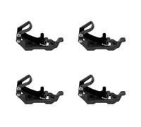 VGEBY Axes de Galerie de Toit en Métal Polyvalents, Support de Pelle, Conception Robuste, 4 Unités, Adaptés au Stockage D'outils et à L'organisation des Véhicules (BLACK)