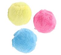 VGEBY Balle Roulante Interactive avec Housse en Peluche pour Un Nettoyage Efficace du Sol, Idéale pour Les Jeux des Animaux de Compagnie