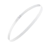 VGEBY Bandeau de Sport élastique Antidérapant Fin, Bandeau Anti-Transpiration avec Poignée en Silicone pour Hommes et Femmes, Course à Pied, Football, Basket-Ball, Tennis, Entraînement (White)