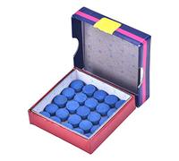 VGEBY Billard, 50pcs 10mm Cue Tips - Embouts de Queue de Billard Haute Qualité pour Snooker, Pool et Billard avec Boîte de Rangement