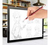 VGEBY Bloc Lumineux LED USB A3, Tablette Graphique, pavé Tactile, Stylo D'animation, Croquis, Guides de Règles Imprimés Fins et Intégrés, adapté au Pochoir et au Travail Photo