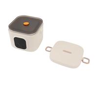 VGEBY Boîte à Déjeuner électrique, Boîte à Déjeuner Chauffante en Acier Inoxydable 304, Chauffe-plats Portable avec Contrôle de Température Réglable, Idéal pour le Travail et les Voyages