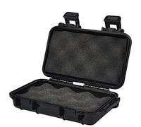 VGEBY Boîte de Rangement Sec Antichoc de boîte imperméable, poignée protectrice en Plastique Dure Carry Touch Phone + Mousse + poignée pour la pêche Camping randonnée(S-Noir)