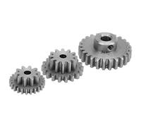 VGEBY Boîte de Vitesses en Acier, Haute Précision et stabilité, 3 Engrenages avec 1 Essieu, pour Camions RC WPL D12 1/10, Pièces de Rechange