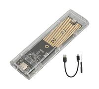 VGEBY Boîtier Externe SSD, Boîtier Externe SSD M.2 SATA Boîtier Externe pour Disque SSD Haute Vitesse USB 3.1 Type C 10 Gbit/s Prise en Charge NGFF NVME Adaptateur de Boîtier SSD sans