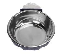 VGEBY Bol Amovible en Acier Inoxydable pour Chien en Forme de Citrouille pour Une Alimentation Facile dans Les Cages pour Animaux de Compagnie, Idéal pour Les Oiseaux et Les Cochons d'Inde (Blue)