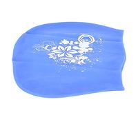 VGEBY Bonnet de Bain en Silicone profilé, élastique Durable pour Cheveux Courts et Longs pour Hommes, Femmes et Enfants, Design Antidérapant, Matériau de qualité Professionnelle (Blue)
