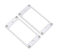VGEBY Bordure d' Humbucker Métal Cadre de Pick-up Cadre Anneaux de Montage Pièces de Rechange pour Guitares Électriques 2Pcs (Argent)