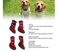 VGEBY Bottes de protection Walker Active Protection contre la chaleur Chaussons pour chiens Rouge L Abilityshop