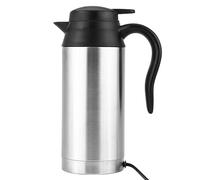 VGEBY Bouilloire électrique de Chauffage de Voiture de 750 Ml 12 V, Tasse de Voyage en Acier Inoxydable avec Couvercle scellé, Idéale pour les Voyages en Voiture