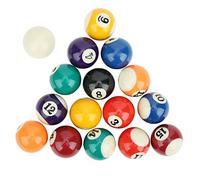 VGEBY Boule de Billard, 16PCS 38MM Boules de Billard Ensemble de Billard Résine Enfants Boule de Billard Jouet Mini Table de Billard Accessoire Boule de Billard Poignées