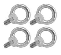 VGEBY Boulon à œil D'épaule de Levage, Boulon à épaulement de Machines en Acier Inoxydable 4 Pièces pour Colliers de Serrage et Fixation de Tuyaux Largement Utilisés dans Diverses (M10)