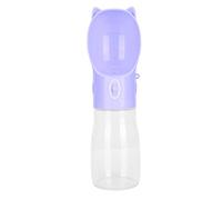 VGEBY Bouteille d'eau pour Chien, Anti-Fuite Portable 380ml (Violet S) | Passe au lave-vaisselle, opération à une touche, utilisation en extérieur, matériau de qualité supérieure