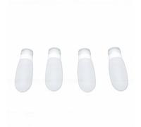 VGEBY Bouteilles de Voyage en Silicone, 4 Pièces Contenants de Toilette Rechargeables 89 Ml en Forme de Cœur, Bouteilles de Shampoing et d'après-shampooing étanches pour TSA, Salle de Sport, Plage,