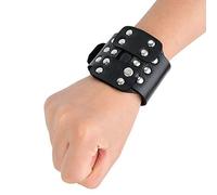 VGEBY Bracelet de Pêche, Support de Poignet de Protection en Acier, avec Boucle en Métal Réglable et Cuir Lisse, pour Les Pêcheurs et Les Sports de Tir