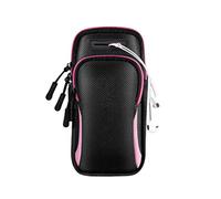VGEBY Brassard de Sport, Support Universel pour Téléphone de Course à Pied, en Nylon Imperméable avec Sangle Ajustable, Compatible avec Les et de Moins de 6,5 Pouces, Idéal pour la (Pink)