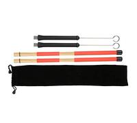 VGEBY Brosse Métallique Rétractable, Ensemble de Baguettes de Batterie de Jazz, 19 Barres avec Sac en Peluche pour Accessoires de Percussion, Batterie et Musiciens de Jazz