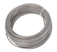 VGEBY Câble Métallique de 1/8 Pouces, Câble en Acier Inoxydable 304 pour l'artisanat, Kit de Métallique de 66 Pieds de Long pour Support de Plantes de Jardin et Pare-soleil Extérieur