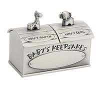 VGEBY Cadeaux de Fée de Dents Beaux Boîtes à Souvenir de bébé Européen, Boîte à Dents en Alliage Zink Rétro pour bébé Collection Commémorative de Lanugo, Choses Décoratives (Étain antique)