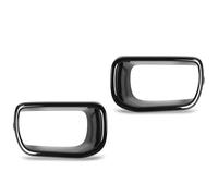 VGEBY Cadre d'aération de Conduit d'air de Pare-chocs Avant Noir Brillant ABS PC Paire de Garniture de Couvercle 'aération de Frein pour S F55 F56 F57 2014 à 2021 Mise à Niveau Extérieure pour