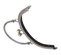 VGEBY Cadre de Poignée de Sac à Main en Métal Robuste, Fermoir de Sac sculpté Rétro, Serrure pour la Fabrication de à Main DIY (Qinggu B01-028-00511)