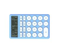 VGEBY Calculatrice de Dessins Animés Calculateur de Petite Main-d'œuvre avec un Grand Affichage pour les étudiants et une Calculatrice électronique Portable pour le Bureau de la Maison Scolaire (BLUE)