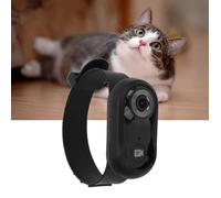 VGEBY caméra à collier pour chat VGEBY caméra de sport pour animaux de compagnie Caméra à collier pour animalerie transport Noir