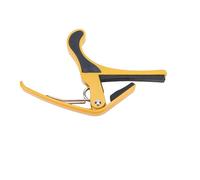 VGEBY Capodastre de Guitare, Pince Métallique avec Coussinet en Silicone épais pour Instruments Acoustiques et électriques, Ajustement Universel pour les Musiciens (YELLOW)