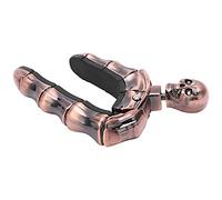 VGEBY Capodastre de Guitare, Structure Robuste en Alliage de Zinc avec Pression Ajustable et Motif Tête de Mort, pour Guitare Acoustique, électrique et ukulélé. (Bronze)