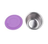 VGEBY Capsules de Dosettes de café en Acier Inoxydable avec des Caractéristiques Respectueuses de L'environnement pour une Infusion Pratique dans Votre Cuisine (PURPLE)