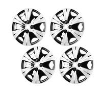 VGEBY Capuchons de Moyeu de Roue de 15 Pouces, Remplacement d'enjoliveur de Roue ABS Snap Fit pour 500, 208, Ajustement Universel pour Roues en Acier R15