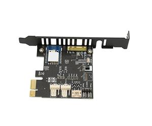 VGEBY Carte de Commutation à Distance PC, Carte de Télécommande PCIE 2,4 G avec Forte Pénétration Murale pour la Gestion du Serveur et la Détection de la Température (PCESWBT-T01)