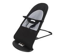 VGEBY Chaise à Bascule pour Animaux de Compagnie, Cadre Robuste, Réglable et Pliable, pour Petits Chiens et Chats, pour la Maison (Tissu en Coton Noir)