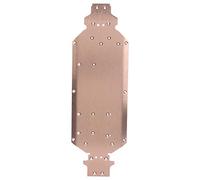 VGEBY Châssis de Voiture RC, Plaque de Châssis Inférieure de Voiture RC, Accessoire de Mise à Niveau en Alliage D'aluminium adapté pour Voiture Télécommandée WLtoys 124019