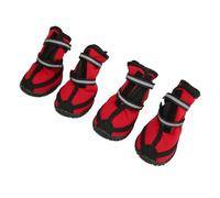 VGEBY Chaussures pour Chien, Protections Réfléchissantes avec Sangles Réglables pour la Marche en Plein Air sur Glace et Neige, Confortables et Résistantes aux Intempéries (M)