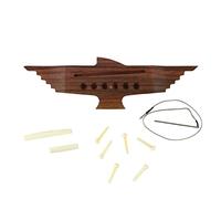 VGEBY Chevalet de Guitare Acoustique à 6 Cordes, Jeu de Broches D'écrou de Selle en Palissandre pour Instrument de Musique, avec Installation Facile Pré-fendue pour les Joueurs Débutants