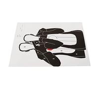 VGEBY Cibles en Papier 10 Pièces, 45x32cm pour Tir à l'arc avec Accessoires de Chasse (Prise d'otages)