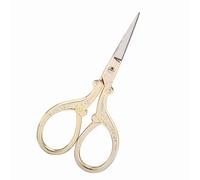 VGEBY Ciseaux à Broder, Ciseaux à Coudre Antiques en Acier Inoxydable avec Poignée Confortable, 3,5 Pouces or et Argent pour les Projets de Point de Croix et de Bricolage (GOLD)