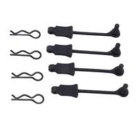 VGEBY Clip de Retenue de Carrosserie de Voiture RC, Serrure à Boucle Fixe en Fer Plastique, Accessoires RC à Installation Facile pour Modèles à échelle 1/10 4 Pièces
