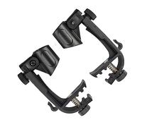 VGEBY Clips de Microphone, Supports de Micro Réglables avec Rotation à 180 Degrés pour Microphones de 18 à 28 Mm, Construction en Plastique Durable pour une Installation Facile