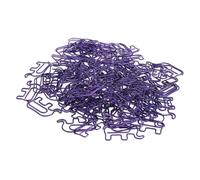 VGEBY Clips de Papier de Conception D'éléphants Durables et Mignons, des Clips en Acier Inoxydable à 100 Parties pour une Utilisation à L'office et à L'école (PURPLE)