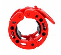 VGEBY Collier D'haltères, Pince de Collier D'haltères de 50 Mm, Pince de Barre de Poids Professionnelle avec Verrouillage à Ressort à Une Main pour L'haltérophilie de 2 Pouces et (Rouge)