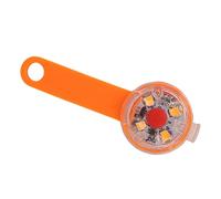 VGEBY Collier Lumineux pour Chien, Pendentif LED IPX7 Rechargeable par USB avec 3 Modes pour la sécurité des Animaux et la visibilité Pendant la Marche Nocturne (Orange)