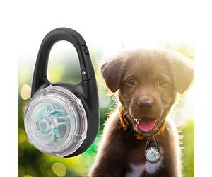 VGEBY Collier Lumineux pour Chien, Pendentif LED pour Animaux de Compagnie, Lumière de sécurité Légère en ABS, Idéal pour la Marche Nocturne et Le Camping (Multicolore)