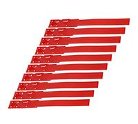 VGEBY Colliers D'identification Premium pour Le Marquage des Animaux, Bandes de Bétail en Plastique Durables pour Usage Agricole, variété de Couleurs, 10 Pièces (Rouge)