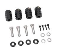 VGEBY Combineur étendu en Laiton RC, Adaptateur D'extension de Moyeux de Roue de Conception D'écrou de Blocage de 20 Mm pour Voitures RC à L'échelle 1/10, avec Revêtement Noir