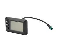 VGEBY Compteur D'affichage LCD pour Vélo électrique, Panneau étanche 36 V avec Données de Kilométrage de Puissance de Vitesse en Temps Réel pour Guidon de 22,2 Mm, Scooter et Vélo