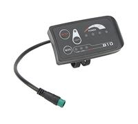 VGEBY Compteur D'affichage LED pour Vélo électrique, Connecteur étanche 5P Mâle pour Guidon de 22,2 Mm, avec Panneau Numérique pour Scooter électrique (48V)