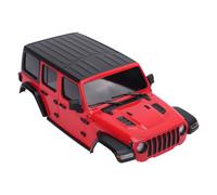 VGEBY Coque Rigide de Voiture RC, Couvercle de Carrosserie en Plastique pour Voiture Télécommandée SCX24 1/24, avec Découpes Précises pour Une Installation Facile (Rouge)